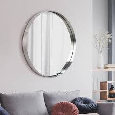 Stainless Steel Framed Wall Mirror