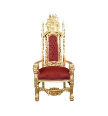 red and gold baroque royal throne chair