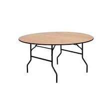 Wooden Round Table Hire 5 Feet Star