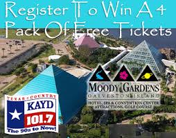 moody gardens 4 pack of tickets