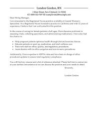 Leading Professional Registered Nurse Cover Letter Examples