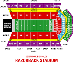 Razorback Football Stadium Seating Chart Wajihome Co