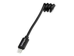 Product Startech Com 1ft Coiled Lightning To Usb Cable Black Apple 8 Pin Lightning Charger Cable For Your Iphone Ipad Ipod Usbclt30cmb Lightning Cable Lightning Usb 1 Ft