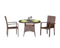rio armed stacking rattan garden chairs
