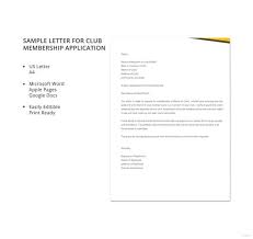 sle membership application letters