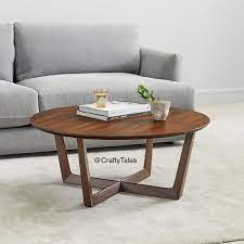 Mango Wood Round Coffee Table In 2