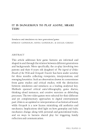 Then, you can play alone versus the computer, or against a friend for some added competition. Pdf It Is Dangerous To Play Alone Share This