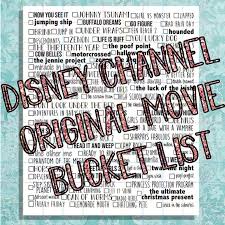 © disney, all rights reserved. Disney Channel Original Movie Bucket List Printable Erin Etsy