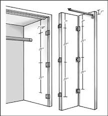 Drilling pattern is identical for door and side component. How To Hang Bi Fold Doors Dummies