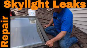 REPAIRING SKYLIGHT LEAKS - Easy permanent leak repair on Velux Skylights -  Silicone Patch - YouTube