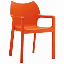 Diva Resin Outdoor Dining Arm Chair