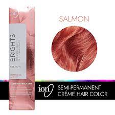 ion salmon semi permanent hair color