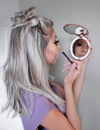 led lighted travel makeup mirror 1x