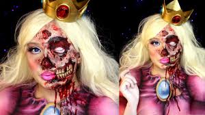 zombie princess peach halloween makeup