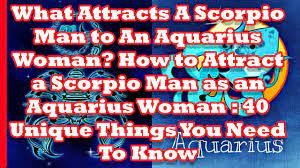 scorpio man to an aquarius woman