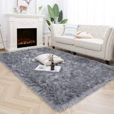 junovo luxury fluffy area rugs furry