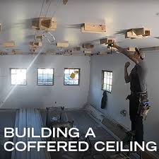 shows how to build a coffered ceiling