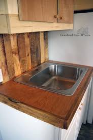 Upholstered countertop for built in cabinets and other ideas. Mahogany Diy Countertops Diyideacenter Com