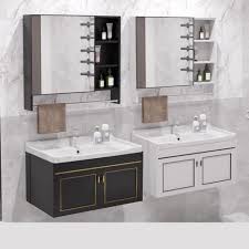 bathroom vanity mirror and cabinet