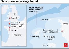 Image result for Footage shows body visible in wreckage of plane carrying Emiliano Sala