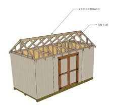 rafters vs trusses for shed
