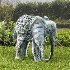 Metal Elephant Garden Ornament
