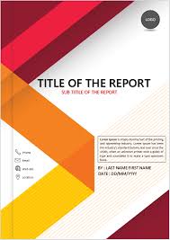 Red Headline Report Cover Page Design Template