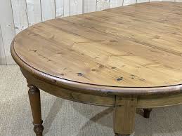 English Fir Dining Table With 2