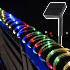 Led Solar Rope String Garden Light