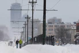 boston snow hits public transit system