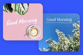 make good morning message with photo