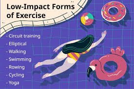 low impact exercise benefits types