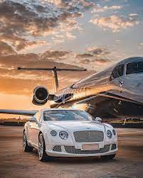 free private jet bentley rich