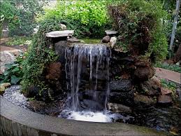 garden waterfall waterfalls backyard