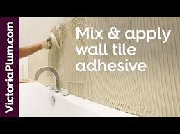How To Mix And Apply Wall Tile Adhesive