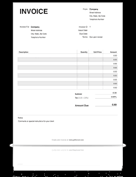 Work Invoice Template Pdf Printable Receipt Template