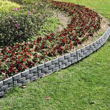 New 4pcs Garden Edging Brick Effect