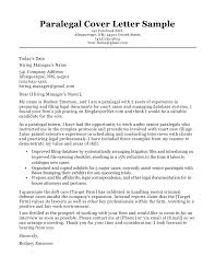 paralegal cover letter sle writing