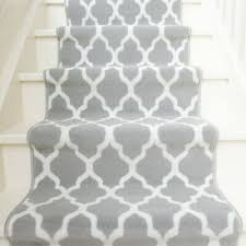 long grey moroccan trellis stair carpet