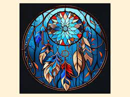 Round Dream Catcher Stained Glass