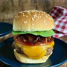 easy and healthy bacon cheeseburger