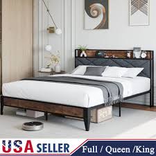 Full Queen Size Metal Platform Bed