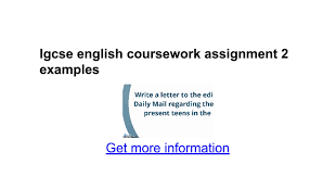 Key Stage       iGCSE English coursework  original writing  Marked by Teachers 