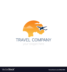 travel company logo icon tourism agency