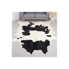 black white brazilian cowhide rug