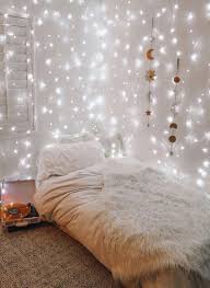 led fairy lights cozy room bedroom
