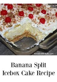 banana split icebox cake recipe
