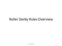 roller derby rules overview powerpoint