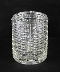 very nice art deco woven clear glass