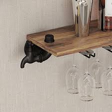 Wall Bar Shelves Industrial Pipe